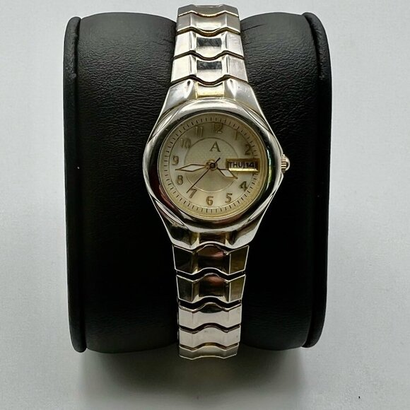 AGENDA Ladies Petite Watch Silver Gold Working - Picture 1 of 7